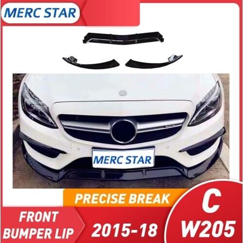 Front bumper and lip bumper suitable for C-Class W205 C63 2015 + C450 C250 C180 C200 C220 Front Airball Profile