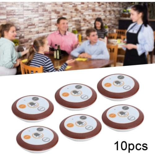 SU-C04 Restaurant Pager Hookah Call Waiter Wireless Calling System ,Watch Receiver+10pcs Call Buttons for Bar Cafe