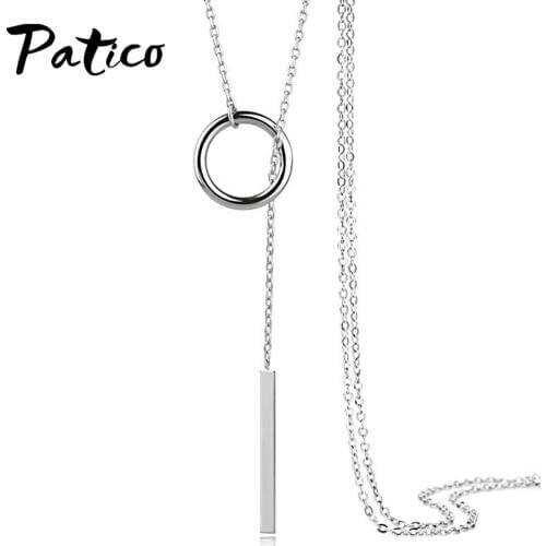 925 Sterling Silver Pendant Necklaces For Women Long Chain Creative Fresh Jewelry Cubic Zirconia Wedding Anniversary Gift