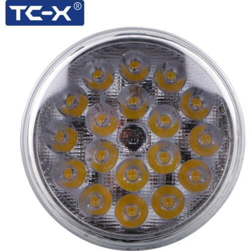 TC-X 1 Piece 4.5inch Par36 LED work Light Spot Flood Roundlights 12V 24V for Off Road Tractor Truck ATV Trailers Boat Wholesale