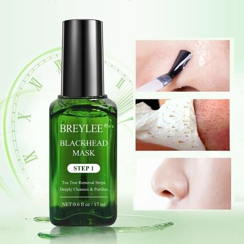 Plant Extract Gentle Formula Blackhead Removal Nose Mask Aloe Green Tea Treat Acne Repair Skin Face Serum Deep Clean Pore