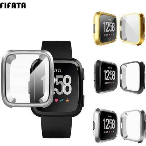 Smart Accessories For Fitbit Versa Band Case Cover TPU Protective Shell For Fit Bit Versa Lite Protector Frame Protector Sleeve