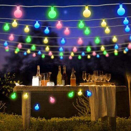3M LED RGB Garland String Lights Fairy Ball Light for Wedding Christmas Holiday Decoration Lamp Festival Outdoor Lighting