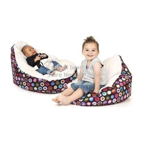 COVER ONLY, NO FILLINGS - Cheap Baby Bean Bag Children Sofa Chair Cover Soft Snuggle Bed Without beans
