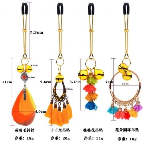 Nipple Clamps Sex Toys Pendant Nipple Gold Bell Pendant