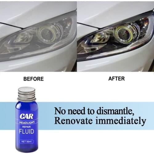 Automotive Headlight Repair Fluid Lamps Rearview Polishing Tool for Car Scratch Yellowing Dust Cleaning Helper