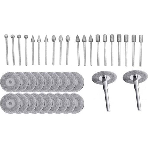 1 Set Grinding Burr 42pcs Carving Bit Diamond Grinding For Rotary Tool
