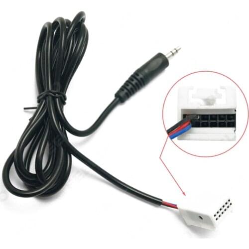 1PCS Car Stereo Audio 3.5mm Male AUX Adapter Cable For Volkswagen Polo/Golf/Seat Ibiza OEM Radio RCD210/310