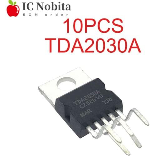 10PCS TDA2030 TO220-5 TDA2030A TO-220 Power Linear Audio Amplifier Chip Short-circuit Thermal Protection IC New