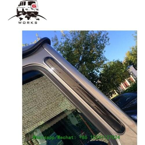 1990~2018year G class W463 G63 D pillars addon D-pillars Panels REAR window trims W464 G63 car Front roof cover D-pillar Addon