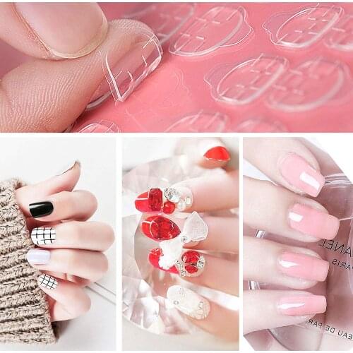5/10 Sheets120/240pcs Double Sided False Nail Art Adhesive Tape Glue Sticker DIY Tips Fake Nail Acrylic Manicure Gel MakeupToo