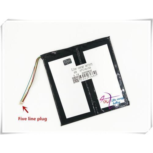 5 line plug 3.7v 6000mAH Liter energy battery Li-ion battery for tablet pc 9.7 inch 10.1 inch speaker 37116135