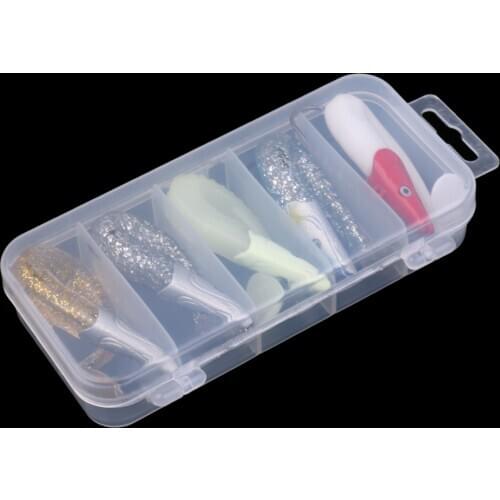 5Pcs 3D Artificial Baits Saltwater Weedless Sandeels Sea Fishing Lures Bait