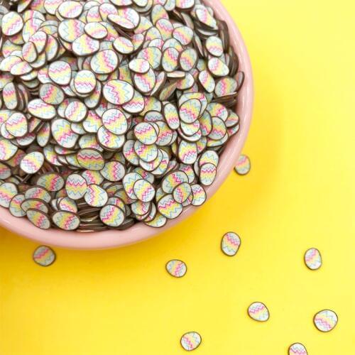50g Easter Egg Clay Sprinkles Filler Accessories Polymer Crafts Scrapbooking Nail Arts Decoration DIY 5mm