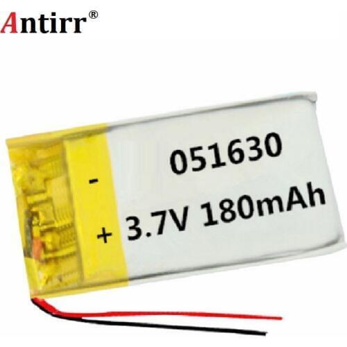 501630 3.7v 180mah high power polymer lithium rechargeable battery for SBH52 smart MP3 Bluetooth headset Free shipping