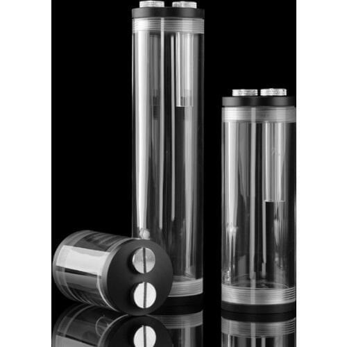 Syscooling acrylic watercooling reservoir 65mm 130mm 190mm with black color for PC water cooling system