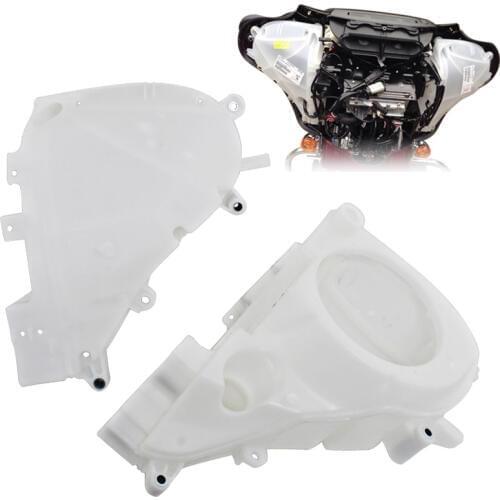 Motorcycle White Inner Fairing Speaker Covers For Harley Street Glide Electra Glide Ultra Limited Trike Glide 2014-Later