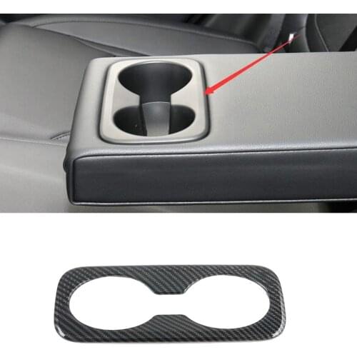For Hyundai Tucson NX4 2021 2022 ABS Car Rear Seat Center Water Cup Holder Cover Trim Frame Interior Accessories Styling