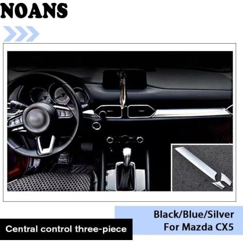 For Mazda CX-5 CX5 CX 5 2017 2018 KF Car Accessories Center Console Frame Trim Stickers Decorative Protective Covers