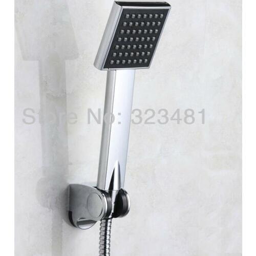 Good Quality Chrome Plated Bathroom Rainfall Handheld Shower Set Including Hand Shower Hose Holder Free Shipping