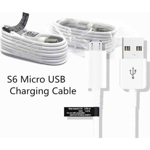 10Pcs 100% OEM 1:1 1.2m Micro USB Fast Charger Cable Data Sync fast charging for Samsung Galaxy S6 S7 Note 4 5 Edge S4 cable