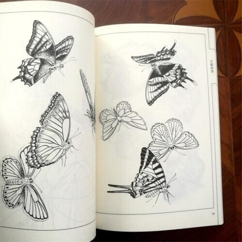 New Hot Coloring Book Hundred Butterflies Paintings Art Book by Liu Qinfang for Adults Relaxation and Anti-Stress Painting Book