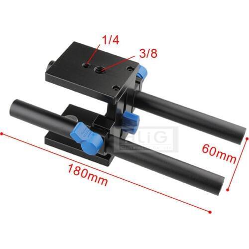 DSLR Camera Rig Tripod Head Professional Guide Rail Mount 1/4 Screw 6D 5D Mark II 5DIV D600 D800 Photo Studio Accessories
