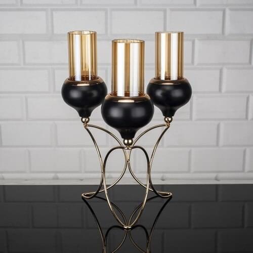 Marrlife Decorative Black Candlesticks
