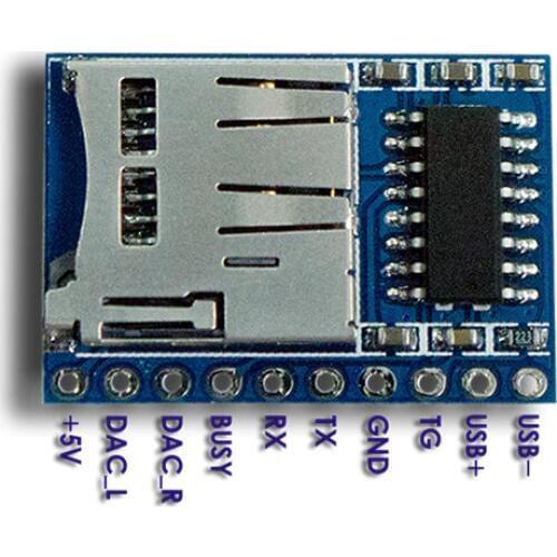 Micro MP3 Player Module for Arduino UNO(Same Serial Commands as DFplayer Mini) 10PCS Per Lot