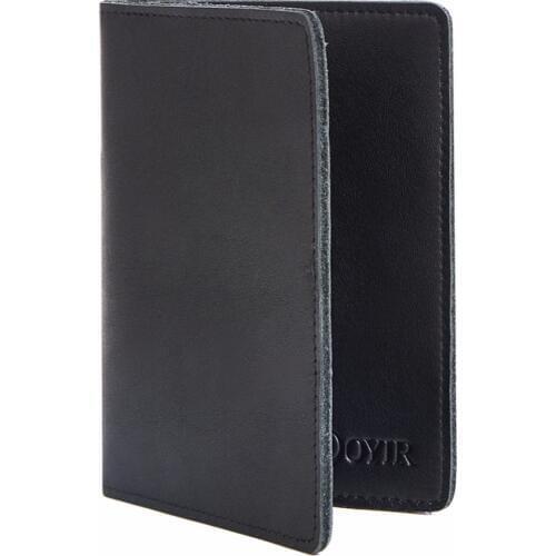 Mens Wallet Genuine Leather Mens Passport Cover Wallet Travel Card Holder Unisex Gift Wallets Vintage Business Wallets