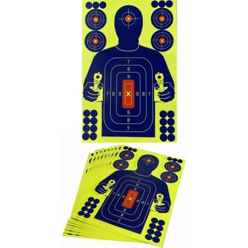 Man-Silhouette Sticker Targets Color-impact Effect Big Size