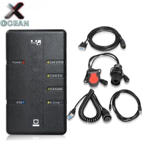 Newest WABCO DIAGNOSTIC WDI kit tool Trailer & Truck Diagnostic Interface WABCO OBD2 Truck Heavy Duty Scanner Free shipping