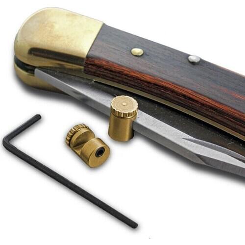 Knife 110 Thumb Stud Push Knife Button 416 Stainless Pusher Steel Screw 110 Screw Material J6B6