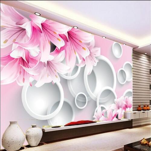 Beibehang Custom Photo Mural Wallpaper Dream Lily 3D TV Wall Decorative Wallpaper wallpaper for walls 3 d papel de parede