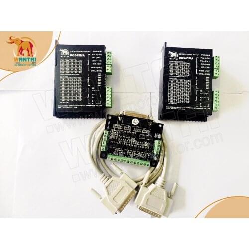 Wonderful! Wantai Driver2 PCS DQ545MA PEAK4.5A 18- 50V 128micro CNC Router Engraving Grind Foam For Nema23 24 34 motor