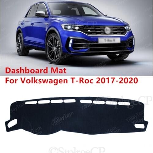 For Volkswagen VW T-Roc 2017-2020 TRoc T Roc Anti-Slip Mat Sunshade Dashmat Protect Carpet Dashboard Cover Pad Accessories