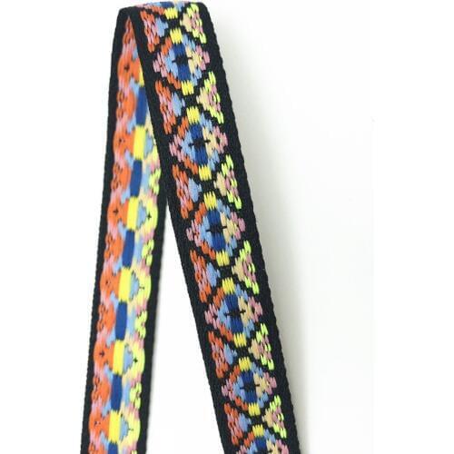 5Yards 15mm 5/8" Sewing Clothing Belt Jacquard Ribbon Scrapbook Supplies Gerometric Woven Ribbon Gifts Wrapping Materials