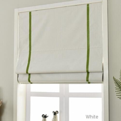 Luxury Roman Blinds Window Curtains Blackout Or Light Filtering Fabric Model RM19 Designs Manual Chain Control Customize Size