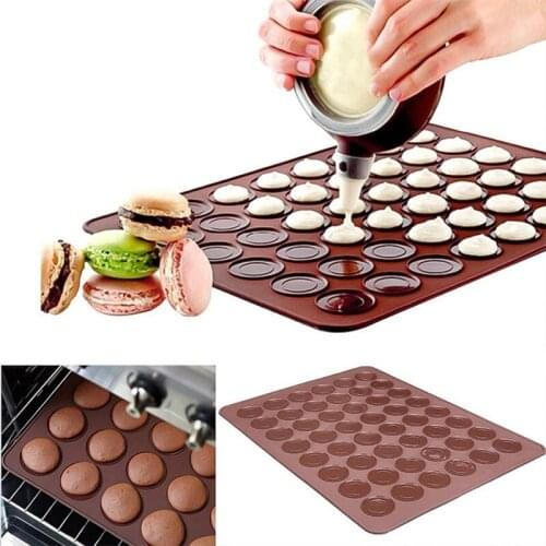 Teyaao Macaron silicone pad baking mat Round Shape Baking Pad DIY Cake Dessert Oven Liner baking tools for cakes