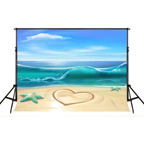 VinylBDS Custom Sea Beach Backdrops Photography Backgrounds Children Fondos Fotografia Holiday Backdrops For Photography