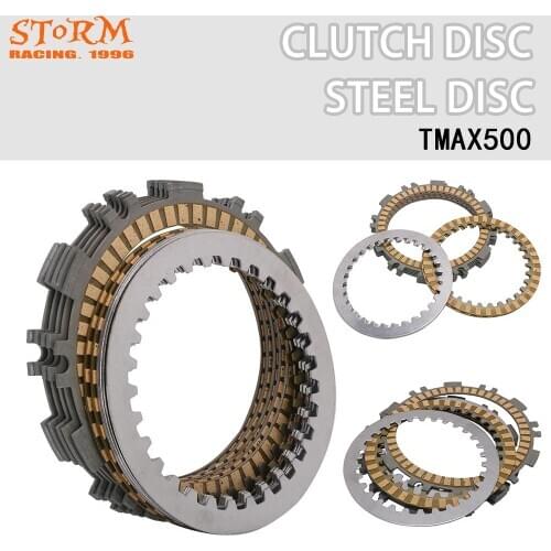 Motorcycle Engine Parts Clutch Friction Plates Kit For Yamaha TMAX500 TMAX 500