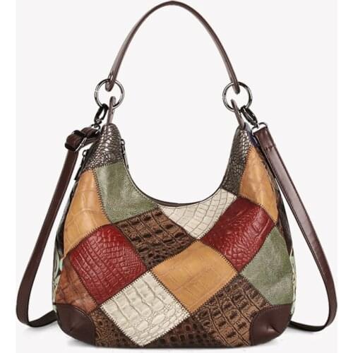 Genuine leather Bag Women 2021 New Trendy Retro big bag large capacity tote bag womens shoulder fashionable luxurious handbag