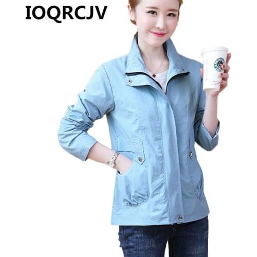 Women Jacket New 2019 Spring Autumn Long Sleeve Casual Basic Jackets Windbreaker Female Zipper Pockets Coat Outerwear Top R580