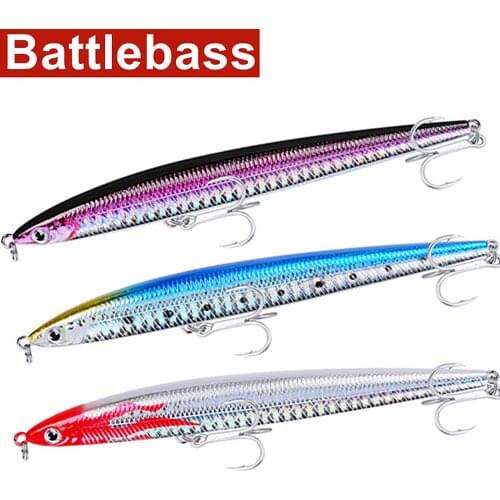 1pcs Pencil Fishing Lure 13.5cm 29g Laser Hard Artificial Bait Big Fake Fish Lures Sea Fishing Bait Crankbait Wobblers Tackle