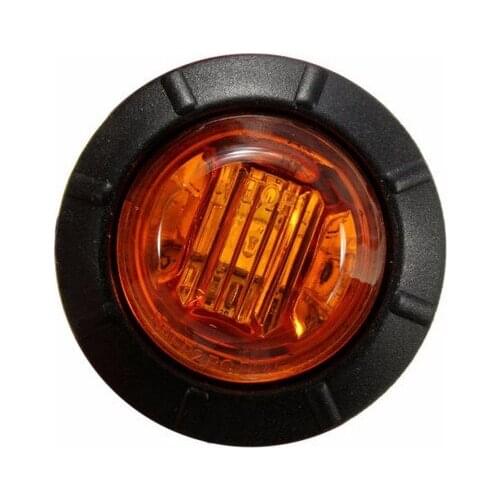 100pcs Amber Red 12V 24v 3/4" Sealed led Truck trailer bus Lorry side Marker Clearance Lamp caravan external light