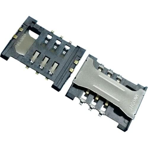 2Pcs Sim Card Reader Slot Tray Holder Connector Socket For Lenovo A366T S880 S880I S890 A628T A750 A750E A396 A338T A208T Plug