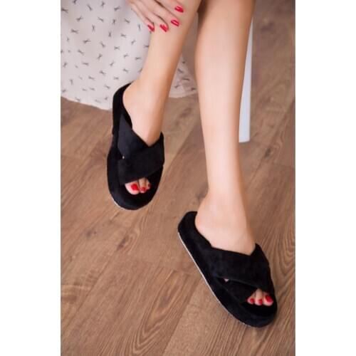 2021 Womens winter autumn Home Slippers Winter Warm Shoes Woman Slip on Flats Slides warm house slippers