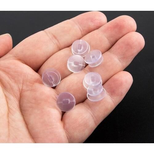 25pcs/set Transparent Buttons Plastic Accessory Fit Sandals Charms Lightweight School DIY Decorations