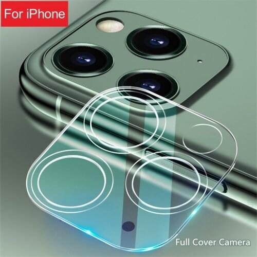 3D Camera Lens for IPhone X XS 11 Pro Max XR 7 6S 8 Plus Glass Screen Protector Full Cover Film on IPhone 11 Pro Camera Lens