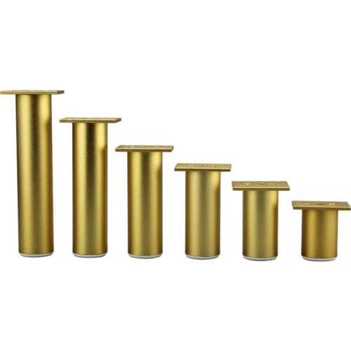 4pcs Furniture Cabinet feet Table Sofa Bed TV Cabinet legs Aluminum Alloy Furniture legs Adjustable Gold feet